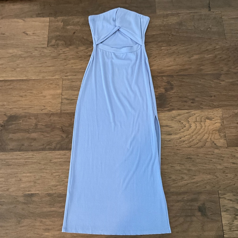 L*Space Light Blue Strapless Dress